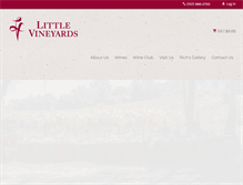 Tablet Screenshot of littlevineyards.com